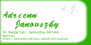 adrienn janovszky business card